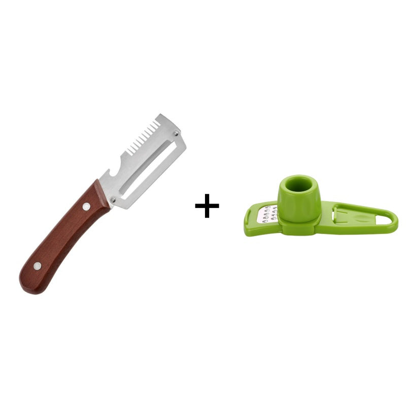 🧅✨ 3-IN-1 KÜCHENHELFER: Frühlingszwiebelschneider & -schäler – Schneiden, Schälen & Entgraten in einem Tool 🍋