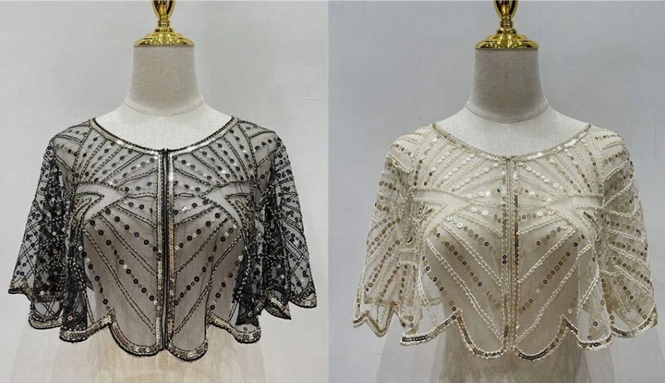 🔥 LETZTER TAG: 50% RABATT ✨ Eleganter Vintage-Spitzen-Schal mit Perlen – zeitlos & stilvoll für jeden Anlass 💎