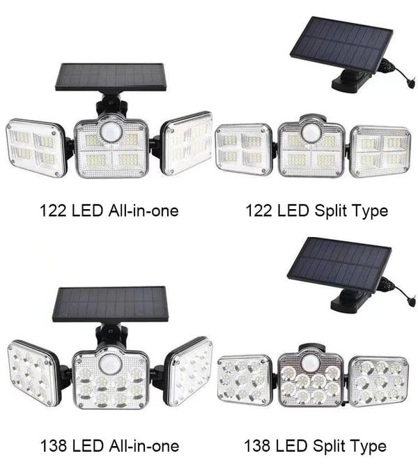 📢📢Letzter Tag – 50 % Rabatt!! ⏰Solar Außenleuchte mit 138 LEDs 🌞 3 Modi & 3-stufig dimmbar, IP65 wasserdicht – Für Garten & Hof