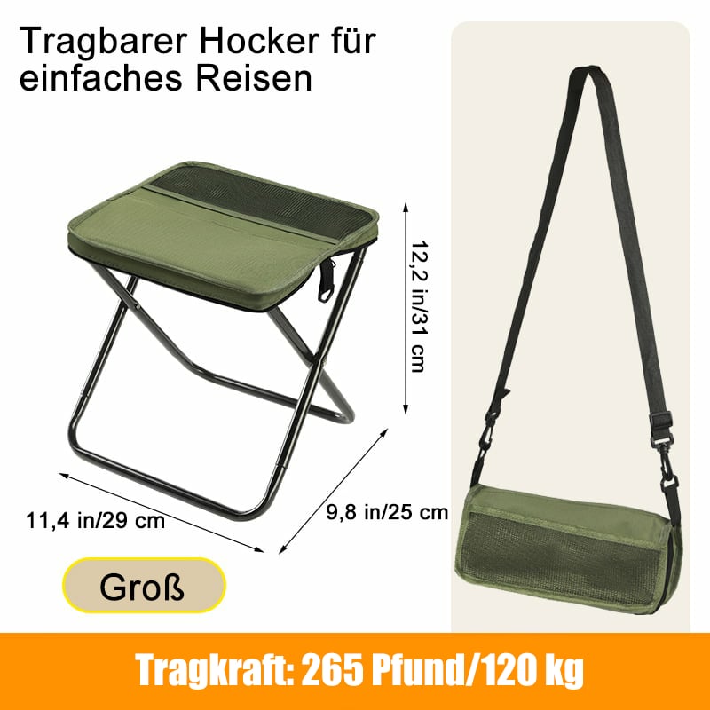 ⏰Letzter Tag: 50% Rabatt!🔥🪑Ultraleichter Klapphocker – Trägt bis zu 120 kg
