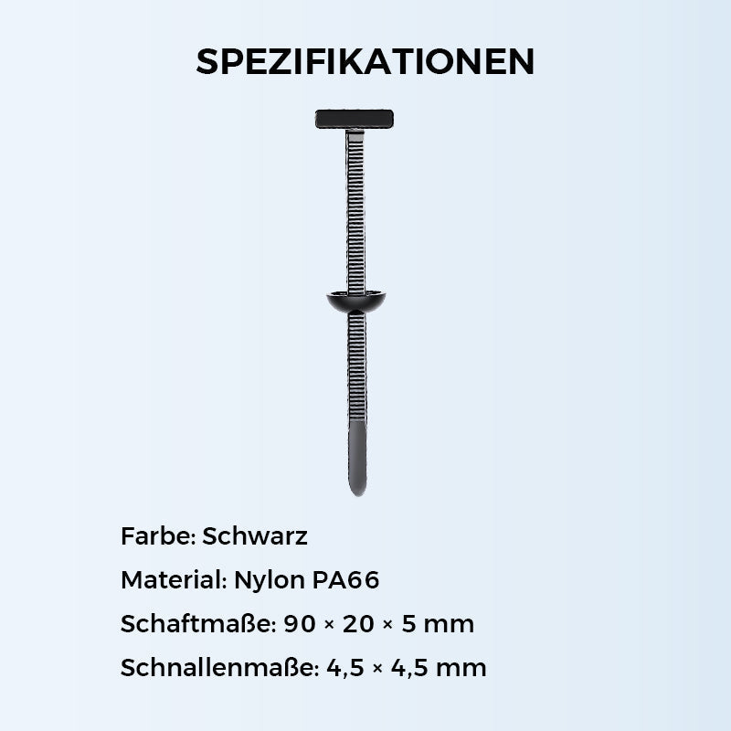 ⏳💥 BEGRENZTE ZEIT: 50% RABATT! Universal-Kabelbinderschnalle aus Nylon – Robust, wiederverwendbar & für schnelle, sichere Befestigungen ✨