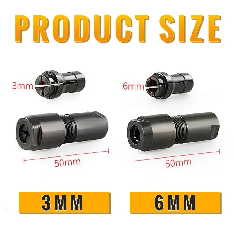 💰 -50 % jetzt sichern! 🔧 Winkelschleifer-Adapter | 3mm/6mm Spannfutter | Metallbau langlebig | Kompatibel mit 100-Typ Schleifen, Polieren & Schneiden in einem!