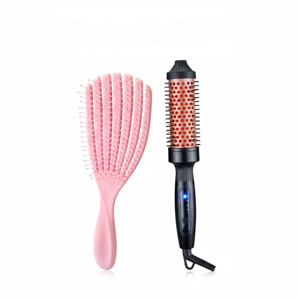 đââïžđ„ 32mm Ionen-HeizbĂŒrste â Locken & Volumen in 5min, glĂ€ttet & stylt ohne SchĂ€den âšđš