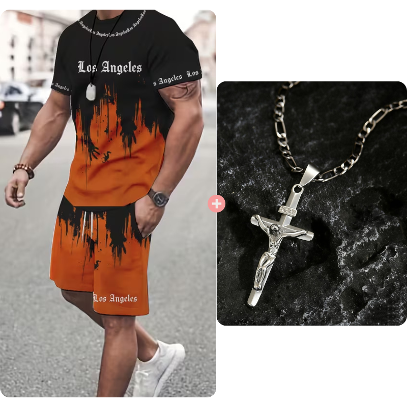 ✨ NUR JETZT: -50% 👕 Herren Grafik-Set ☀️ weich, luftig & auffällig modernes Design 🔥 Sommer Must-have 💫