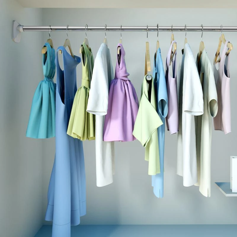 ✨⚡️ ZEITLICH BEGRENZT – 50% SPAREN! Bohrfreie verstellbare Stange – Ideal zum Aufhängen von Kleidung und Duschvorhängen im Badezimmer oder auf dem Balkon 🚿