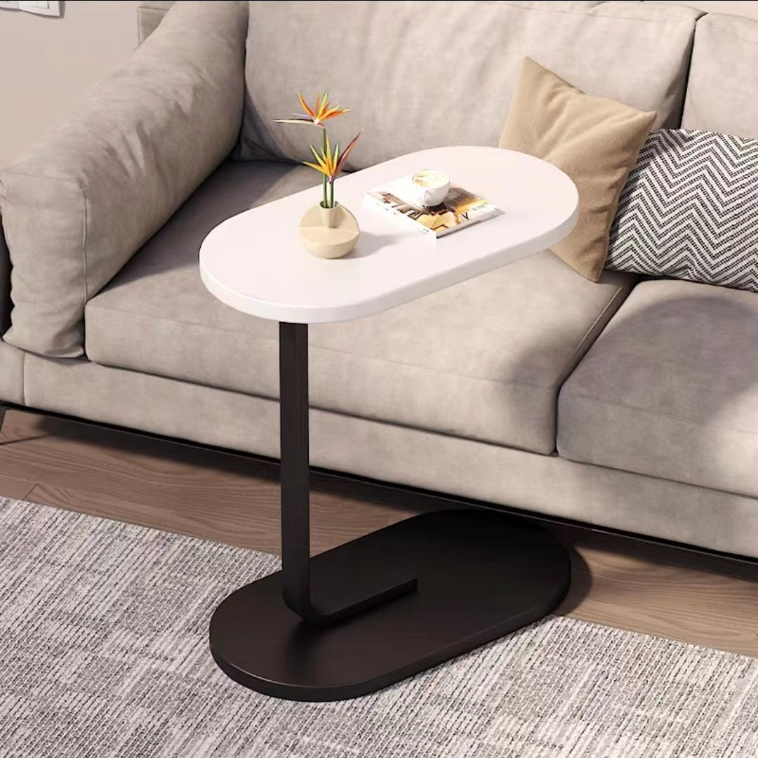 🪑 50% RABATT! C-förmiger Nachttisch & Sofa-Seitentisch – Platzsparendes Design, passt unter Sofa & Bett – Ideal für kleine Räume, Wohnzimmer & Schlafzimmer ✨