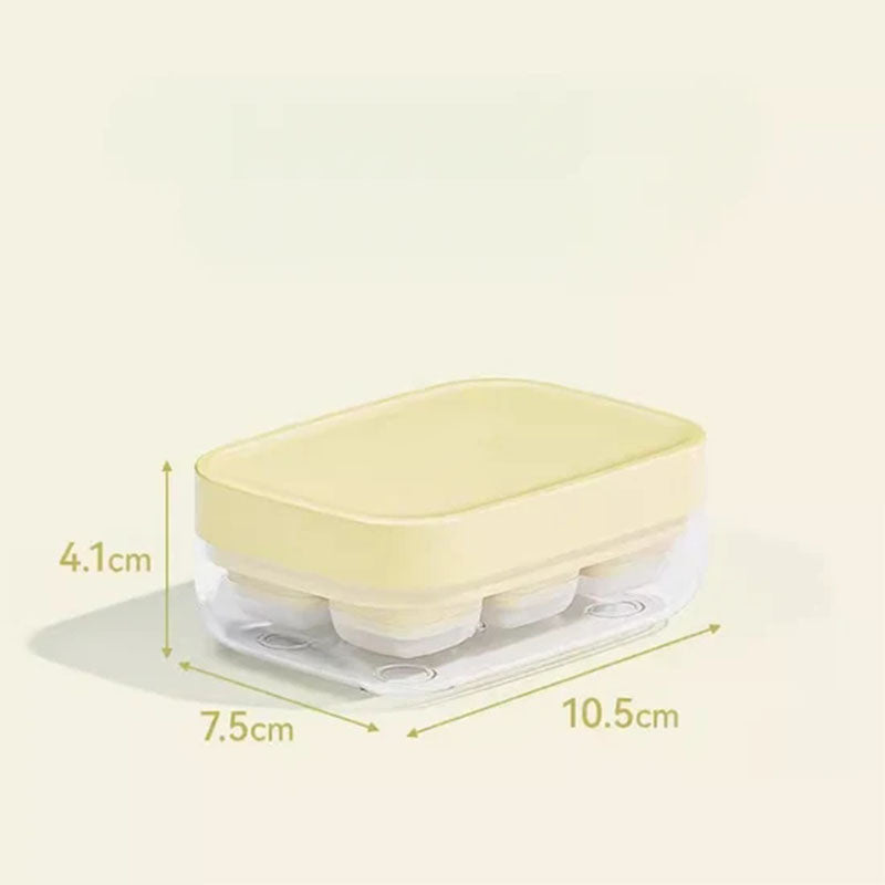 ❄️🧊 Mini-Eiswürfelform mit 6 Fächern – Lebensmittelecht, flexibel & leicht zu lösen – Perfekt für Getränke, Smoothies und Cocktails 🍹