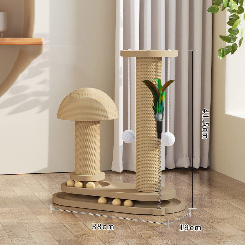 đ± NEU! đ§¶ Interaktiver Kratzbaum fĂŒr Katzen mit Federangel und Kugeln â KratzspaĂ & SelbstbeschĂ€ftigung â Sisalpfosten, stabile Basis, federnde Spielmodule â Ideal fĂŒr Wohnung & aktive Katzen â Klettern, Kratzen, Jagen in einem đŸ