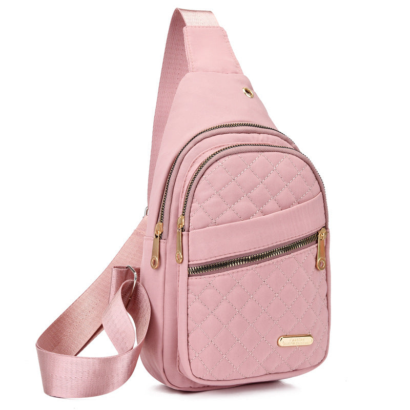 🔥 50 % RABATT ! 🛍️🎒 Leichte Metall-Brusttasche mit Reißverschluss und Kabeldurchführung – Exquisites Geschenk ✨🎁
