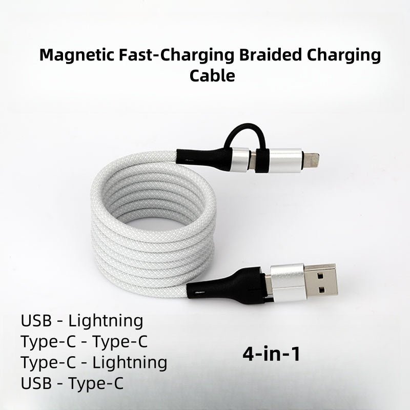 ⏳Kaufen Sie 1 und erhalten Sie 1 gratis für eine begrenzte Zeit⏰Multikompatibles magnetisches Schnelllade-Geflecht-Ladekabel