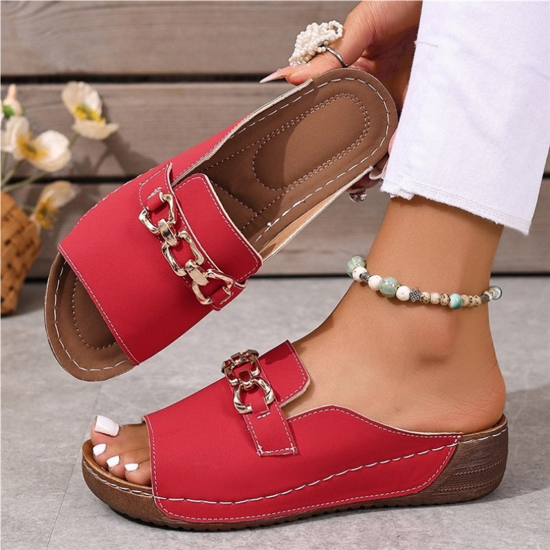 👡64% zeitlich begrenzter Rabatt✨Orthopädische Sandalen mit goldener Schnalle