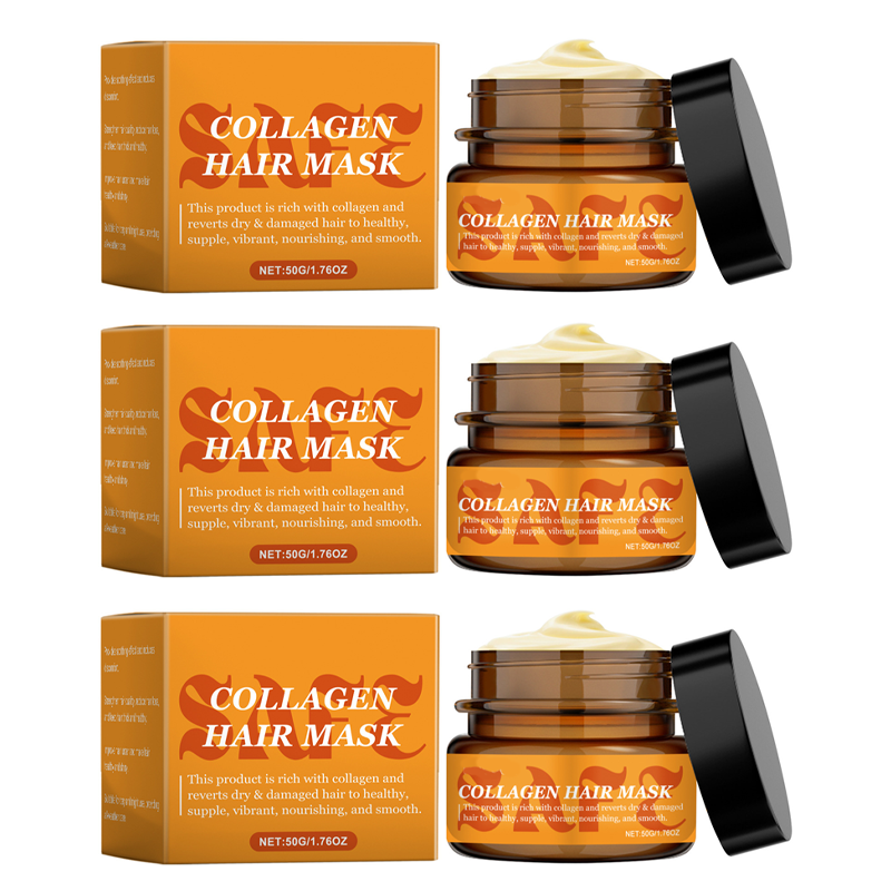 ⏳🌸3 kaufen 2 gratis (5 Stück)⏰💖Kollagen-Haarmaske für trockenes und strapaziertes Haar
