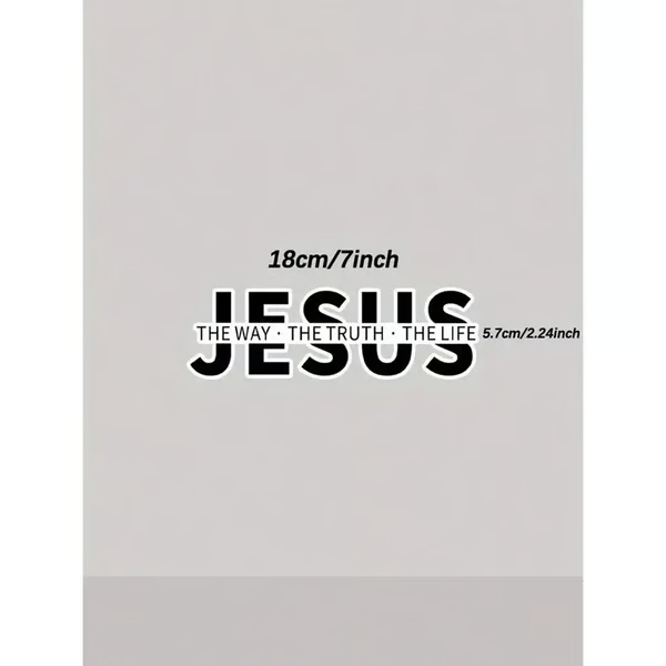 💥LETZTER TAG DES AUSVERKAUFS 49 % RABATT💥Jesus – Der Weg, die Wahrheit, das Leben Christlicher Vinyl-Aufkleber für Autos