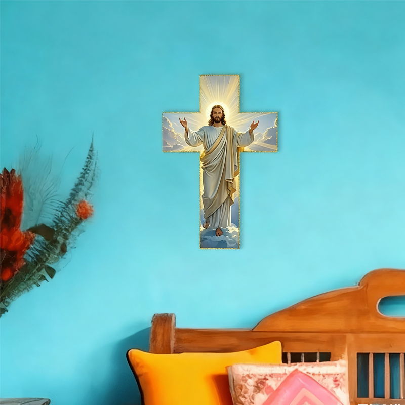 ⏳Begrenzte Zeit 50% Rabatt💥Retro-Wandkreuz mit Jesus Christus