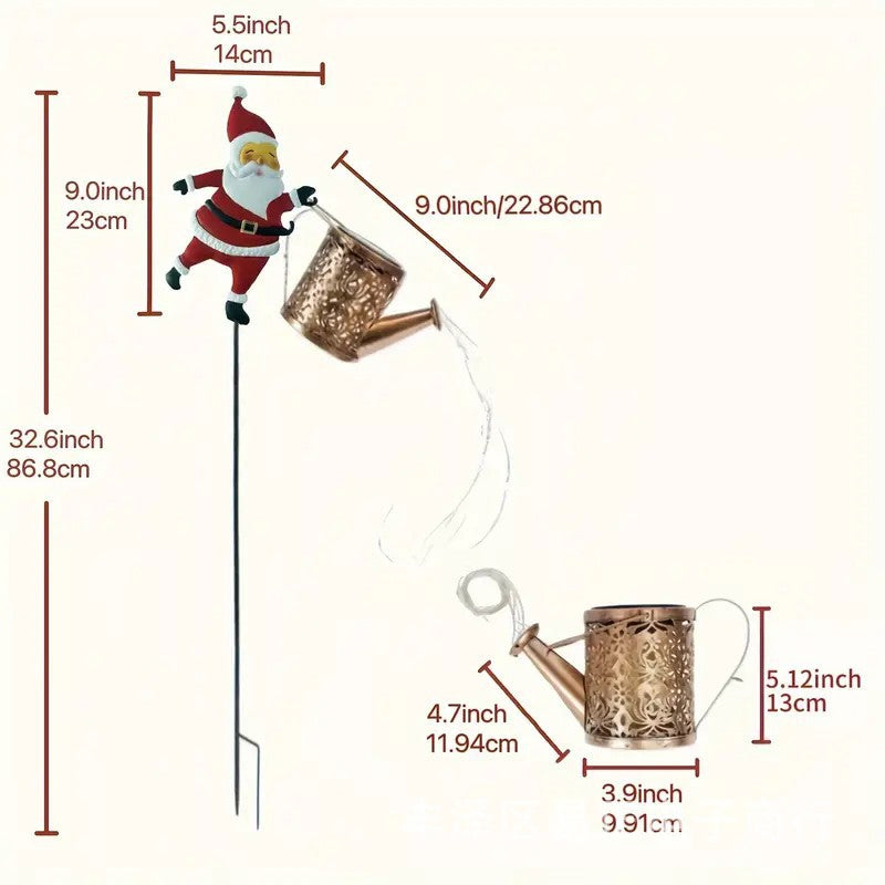 🎅Solarbetriebene Weihnachtsmann-Gartenleuchte🎁