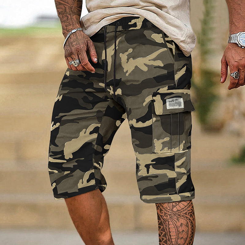 🔥 Herren-Camo-Cargoshorts mit Mehreren Taschen – Bequem, Strapazierfähig & Perfekt für Outdoor-Aktivitäten 🏕️