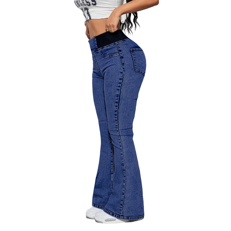 👖 LIMITED-TIME 50% RABATT! ✨ High-Waist Jeans – Stretch, Schlagschnitt, Figurbetont ✨