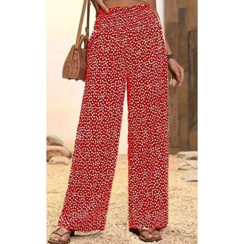 👖🌿 50% RABATT! Damen-Hose mit gerafftem Hohem Bund & Weitem Bein – Leicht, vielseitig & eleganter Oversize-Style ✨
