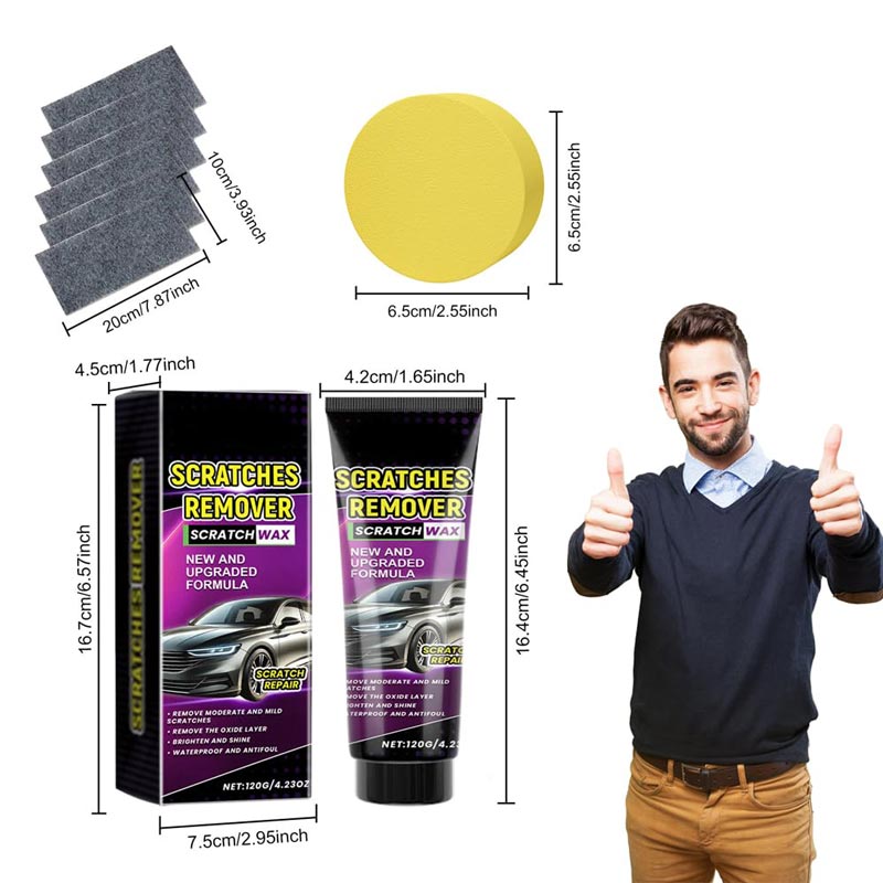 🚘 2 + 1 Gratis 🔥Autokratzer-Entferner-Wachs mit Nanotuch