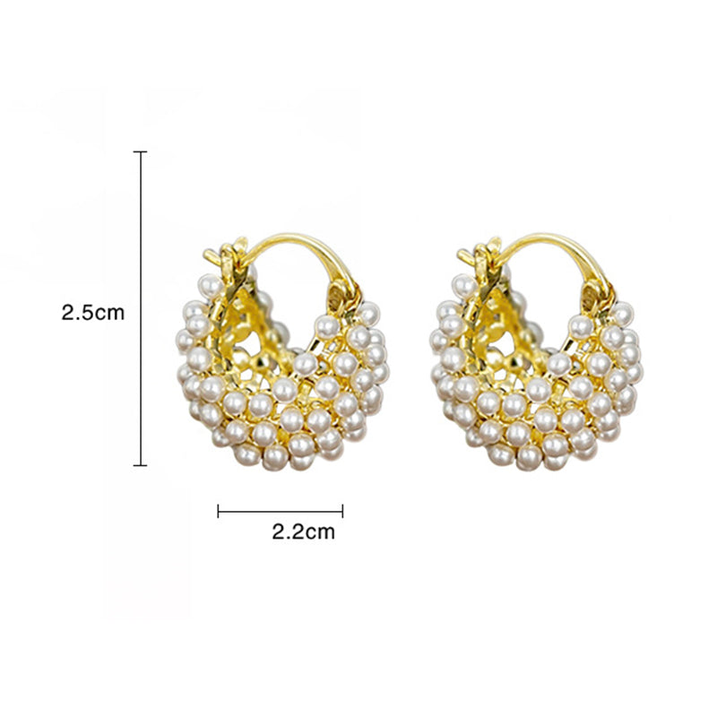 đ„đ PEARL HOOPS â ABER ANDERS. Faux Pearl Basket Hoop Earrings. Ein Körbchen voller Eleganz. Leicht, zeitlos & immer eine gute Idee. FĂŒr BĂŒro, Date & Feier. âĄâš