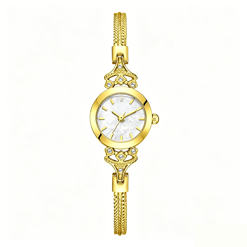 ⌚ Elegante Damenuhr mit Perlmuttzifferblatt – ✨ schimmert in Pastelltönen | 💎 Edelstahlgehäuse | 🦋 italienisches Lederarmband