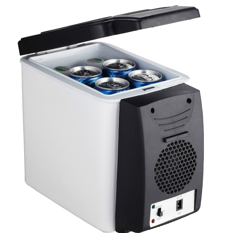🚗🧊 Tragbarer Mini-Autokühlschrank – Kühlt & wärmt via 12V-Anschluss, ideal für Roadtrips, Camping & Büro