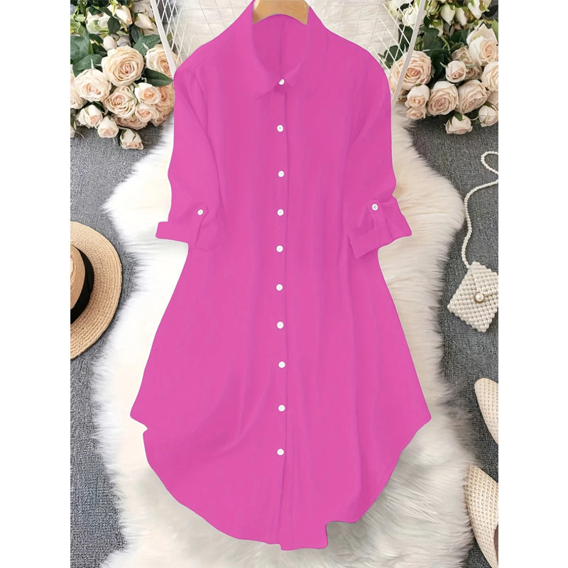 👚 Damen lässige Langarmbluse mit Knopfleiste – Dein perfekter Alltagsbegleiter für einen mühelos stylischen Look ✨