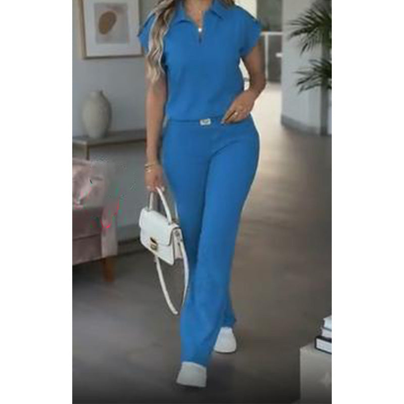 👚🏖️ SOMMER-SALE: 60% RABATT! Damen Freizeit-Oberteil & Hose 2-teiliges Set – Lässiger Zweiteiler für Alltag, Büro & Reise 🌸💨✨