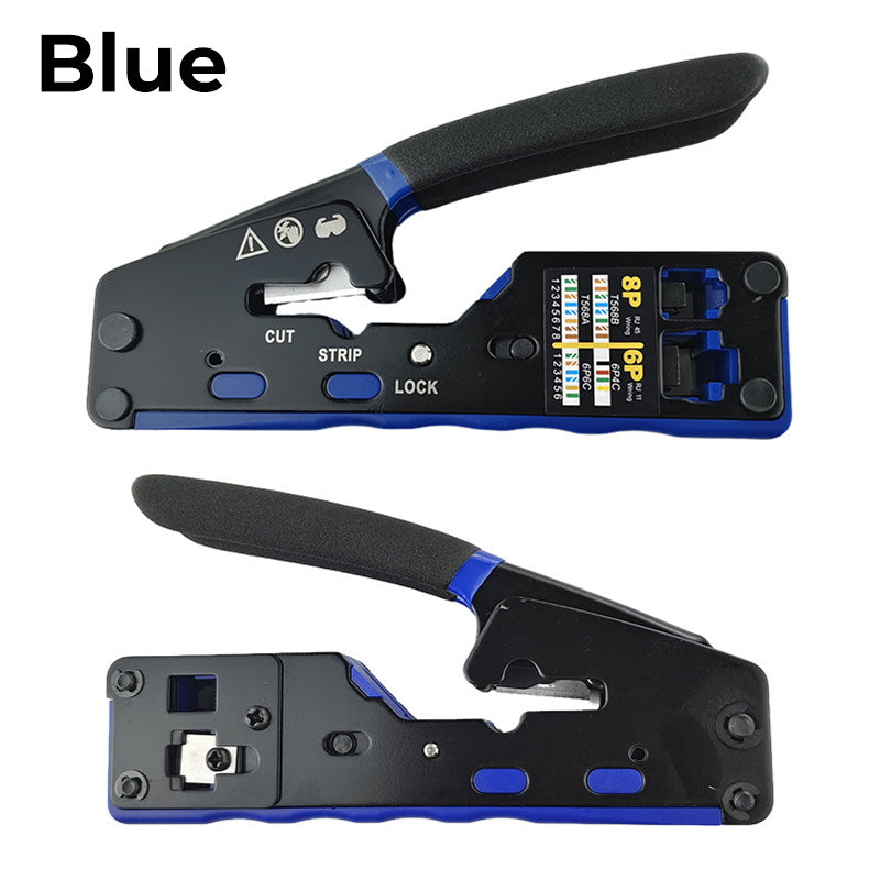 🔧🌐 50% RABATT! Multifunktionelle Netzwerkkabel-Crimpzange – Für RJ45/RJ11/RJ12, mit Schneide- & Abmantelfunktion – Perfekt für LAN-Verlegearbeiten ✨