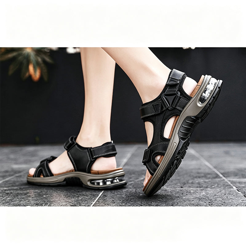 🏃♂️ 50 % Rabatt – Herren-Sportsandalen mit Luftpolstersohle – weiches Fußbett, rutschfeste Sohle & langlebig – ideal für Spaziergänge, Reisen & aktive Tage 🌿