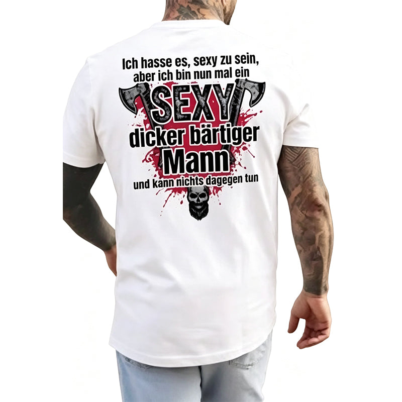 👕😂 50% RABATT! Herren Kurzarm-T-Shirt mit humorvollem Slogan – Lässig, bequem & garantiert gut gelaunt – Perfekt für den Alltag, Partys & Biergarten ✨