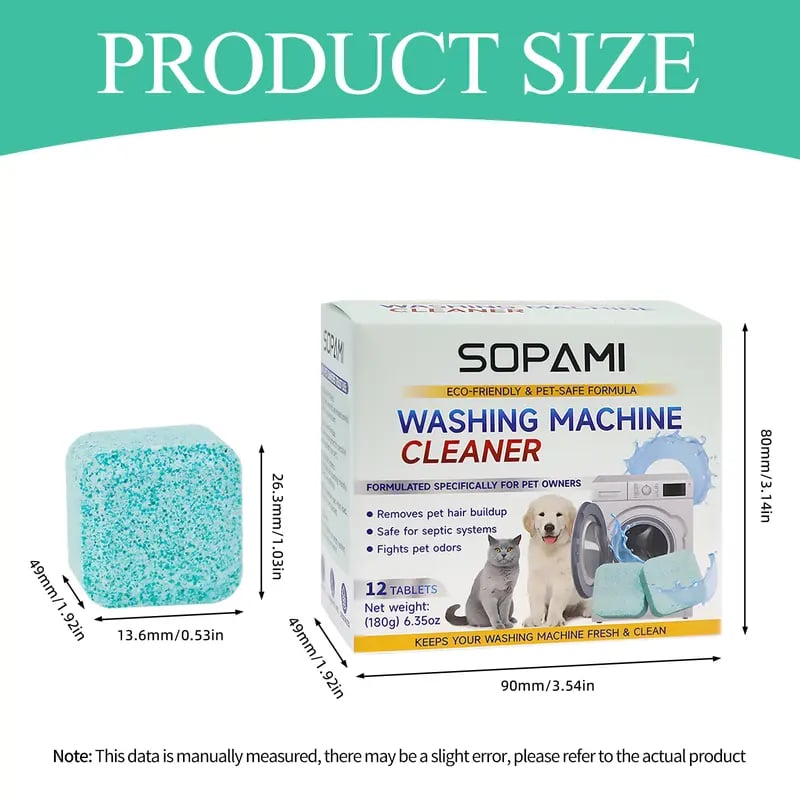 🧼 50% RABATT! 🐾 Umweltfreundlicher Waschmaschinenreiniger – Tiergerüche entfernen, Haarreste lösen & Maschine frisch halten 🌿