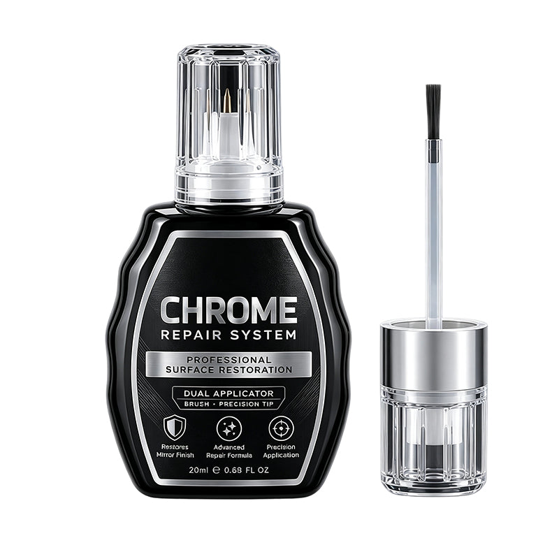 🥳HEISSER SALE 2026🥳💞50.000+ VERKAUFT! ✨🚗 Chrom-Restaurierungs-Set – Entfernt Oxidation & bringt metallischen Hochglanz | Premium Qualität