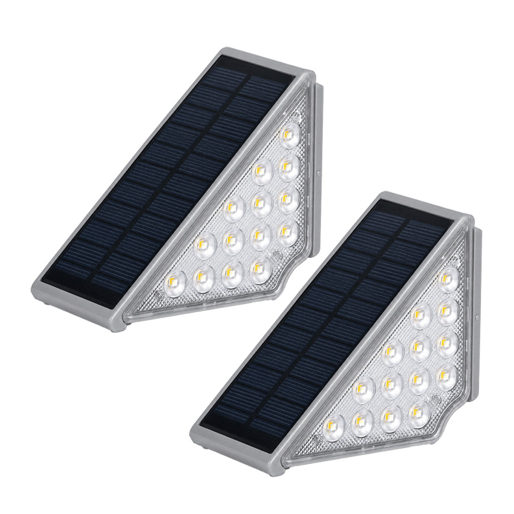 ☀️💡 Solar-Außentreppenleuchte – Kabellos, wasserdicht, automatisch – Lädt bei Tag, leuchtet bei Nacht 🚶✨