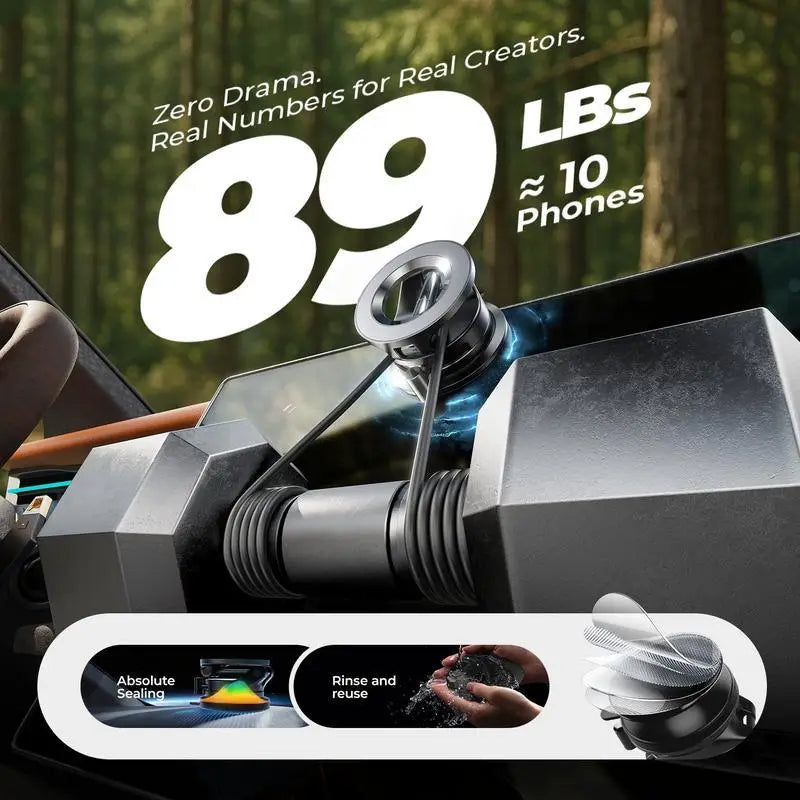 📱🔥 MEHR KAUFEN, MEHR SPAREN! 360° verstellbarer magnetischer Vakuum-Telefonhalter – Starker Saugnapf, magnetisch & flexibel – Perfekt für Auto, Schreibtisch & Zuhause ✨