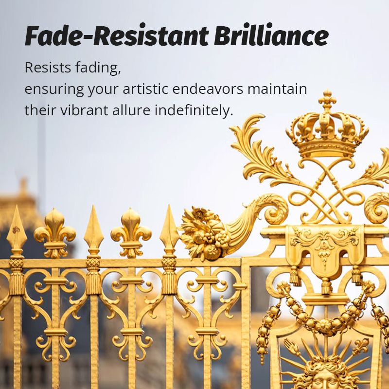 🔥🛡️ Blattgoldfarbe auf Wasserbasis für Kunst, Malerei & Kunsthandwerk – 50% RABATT! Hochglänzend, lösungsmittelfrei & perfekt für Canvas, Holz & Keramik