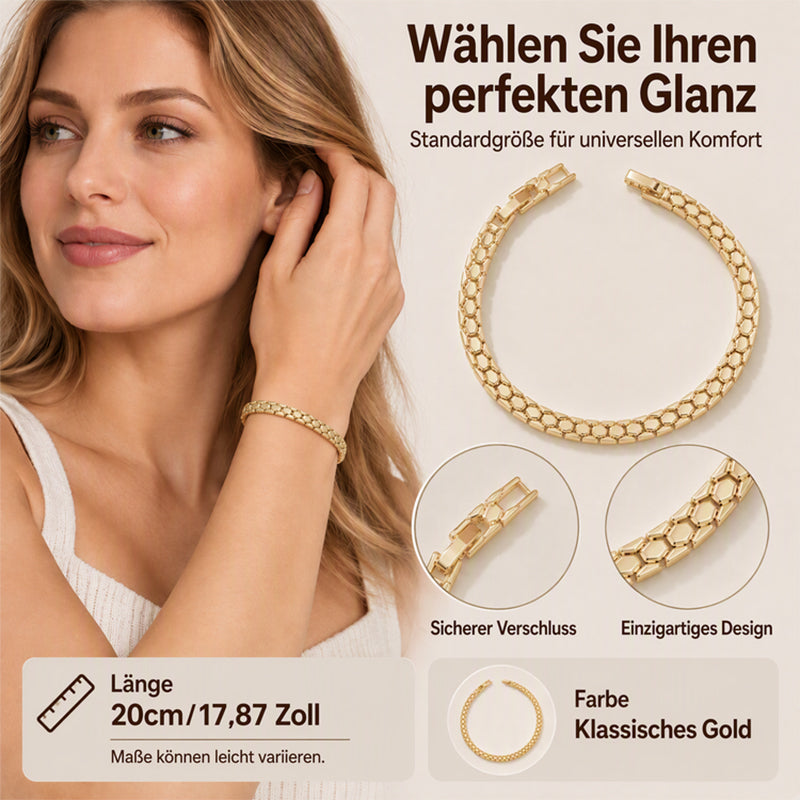 💎✨ 50% RABATT! Elegantes Damen-Goldketten-Armband – Feine Gliederkette, vergoldet & hautfreundlich – Perfekt für den Alltag, besondere Anlässe oder als Geschenk 💛