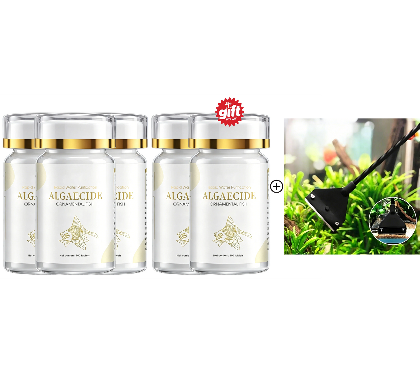 🐟💧50% RABATT🔥Effektives Mittel gegen grünes Wasser & Moos im Aquarium – kristallklares Wasser in kurzer Zeit ✨
