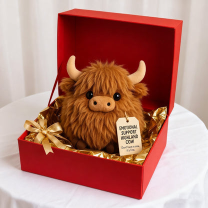 🎅Weihnachtsvorverkauf 50 % RABATT🎁Plüschtier Highland Cow zur emotionalen Unterstützung🎉