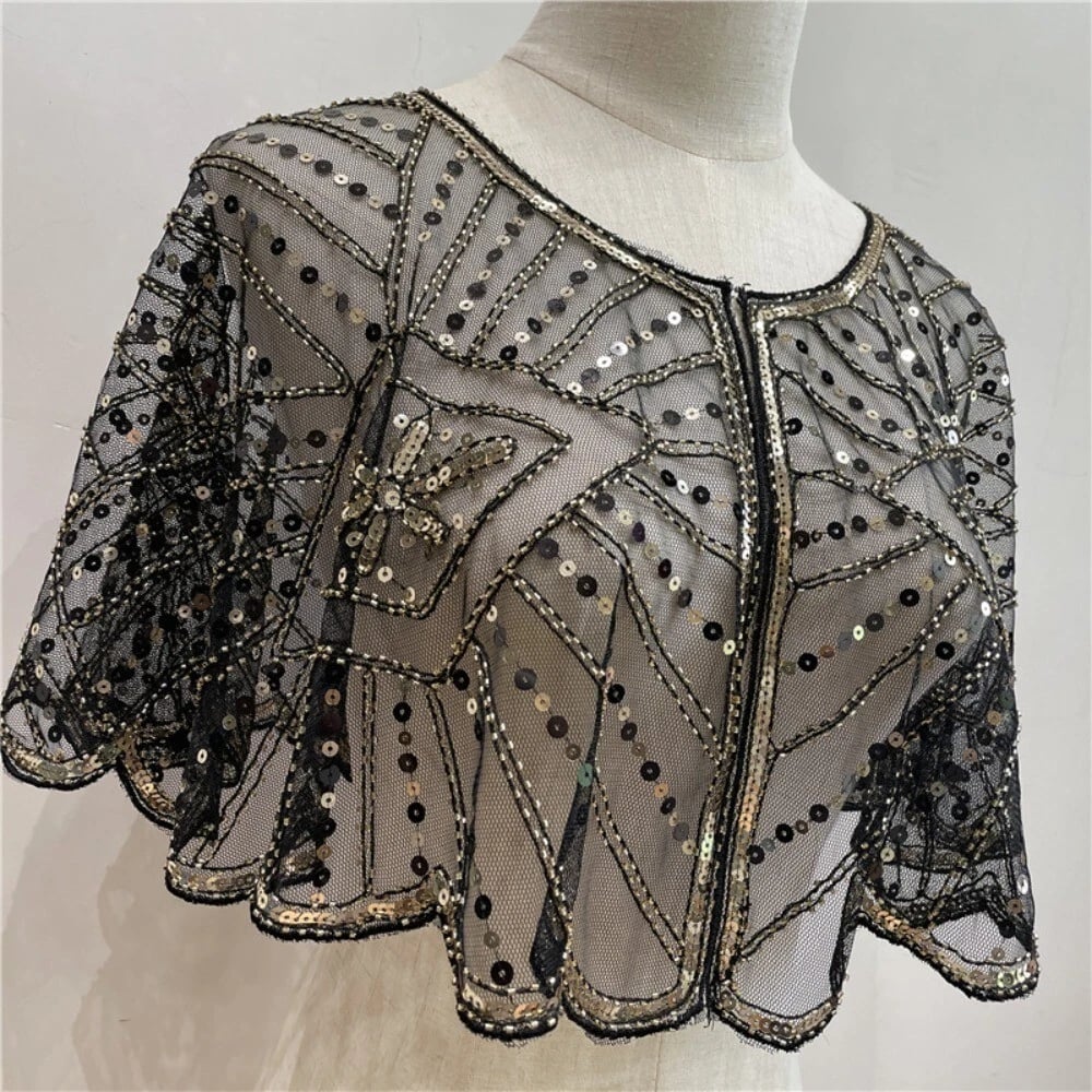 🔥 LETZTER TAG: 50% RABATT ✨ Eleganter Vintage-Spitzen-Schal mit Perlen – zeitlos & stilvoll für jeden Anlass 💎