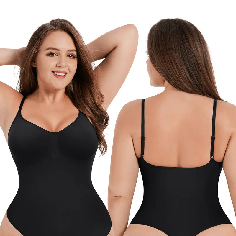 FeelinGirl #CHIL Seamless Covered Bust Jumpsuit Thong Bodysuit Fit Comfort Slimming Womenswear