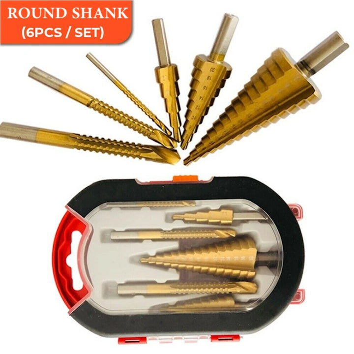 🔩✨ 50% RABATT! Titanbeschichtetes Pagoden-Bohrerset – Präzise, langlebig & ideal für Holz, Kunststoff & Metall ✨