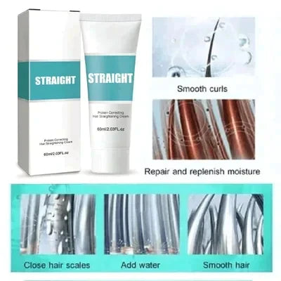 🔥Heißer Verkäufer 50% Rabatt💆‍♀️ KAUFEN 2 ERHALTEN 3! ✨ Seiden- und Keratin-Haarglättungscreme - Professionelle Frizz-Kontrolle mit Hitzeschutz für Geschmeidiges & Glänzendes Haar bis zu 48H 🌟🧖‍♀️