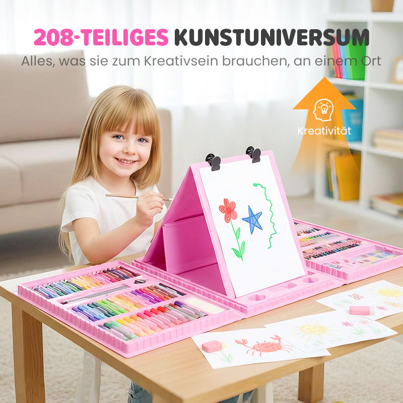 🎨 50% RABATT JETZT! ✨ Deluxe 6-in-1 Kreativ-Kunstset - Enthält Malwerkzeuge & 12 Farben für die Entwicklung kindlicher Fantasie 🧑‍🎨🌟