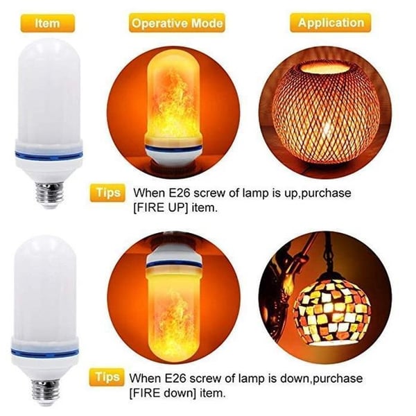🔥 LED-Flammenlampe mit realistischem Flammeneffekt – warmes Licht, ideal für Dekoration & Atmosphäre