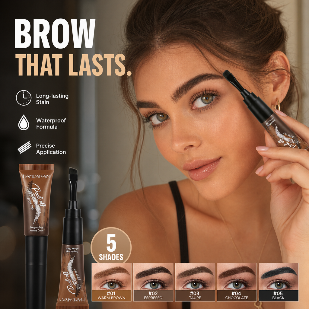 🎨 KAUFE 1, ERHALTE 1 GRATIS! ✨ Wasserfeste Augenbrauenfarbe – Deckt graue Härchen ab & leicht entfernbar – Perfekt für langanhaltendes, natürliches Augenbrauen-Make-up 🏆