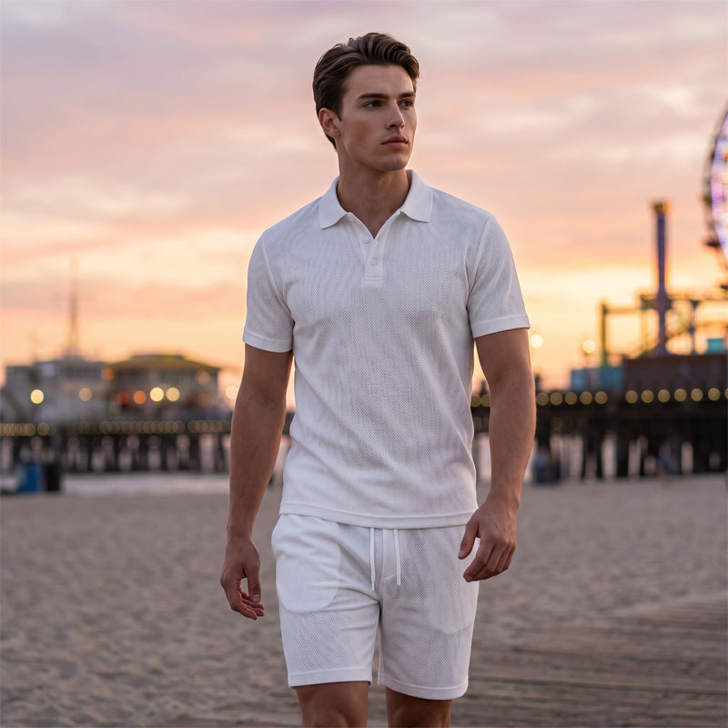👕🏃 LIMITED-TIME 50% RABATT! Herren Sommer-Set – Polo & Shorts, leicht & sportlich ✨