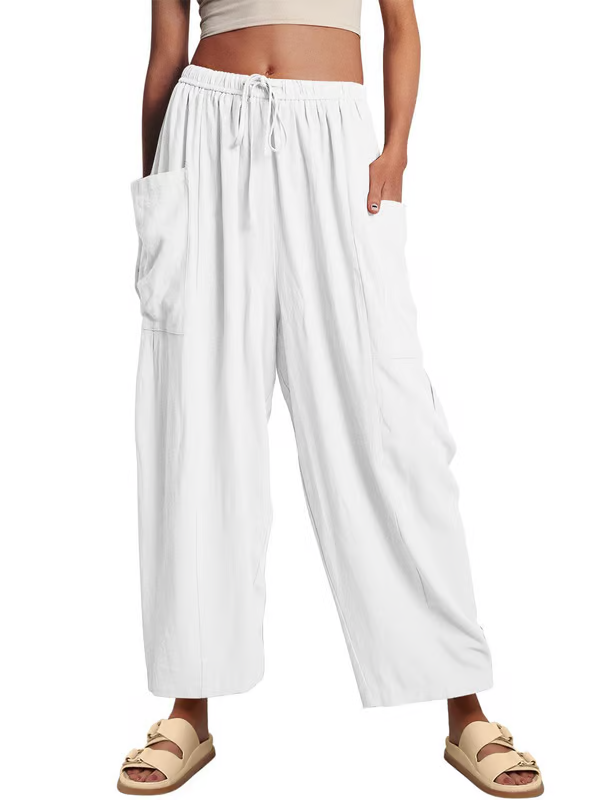 👖💃 50% RABATT! Freizeithose aus Leinen mit weitem Bein für Damen – Luftig, lässig & perfekt für Sommer, Stadt & Reisen ✨