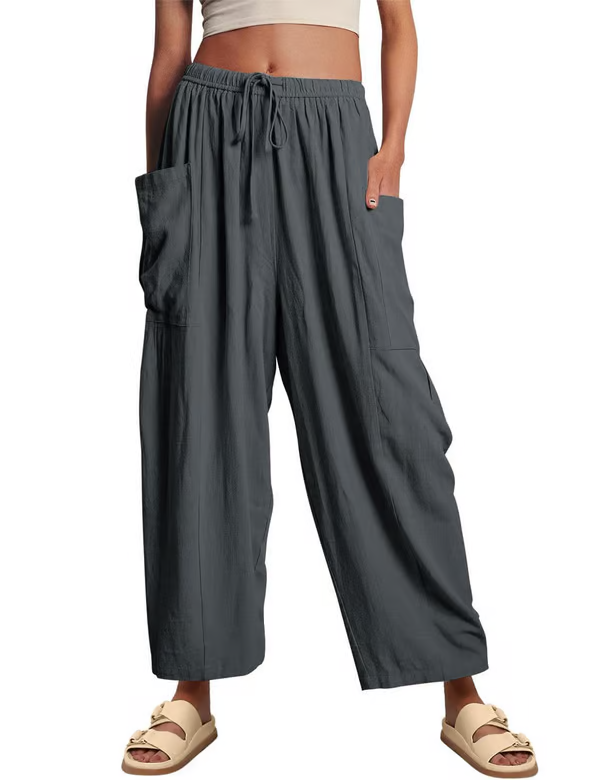 👖💃 50% RABATT! Freizeithose aus Leinen mit weitem Bein für Damen – Luftig, lässig & perfekt für Sommer, Stadt & Reisen ✨