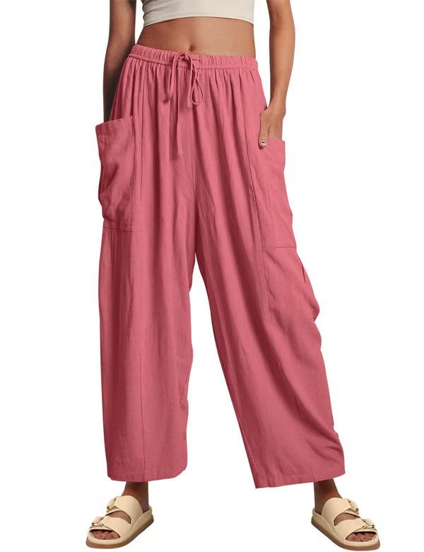 👖💃 50% RABATT! Freizeithose aus Leinen mit weitem Bein für Damen – Luftig, lässig & perfekt für Sommer, Stadt & Reisen ✨